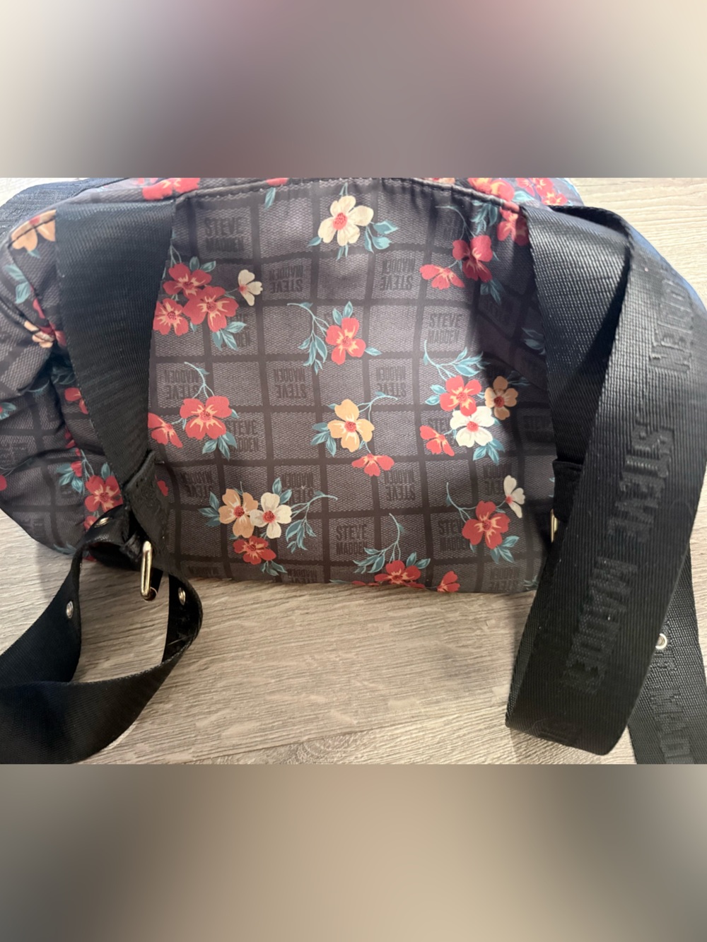 Steve Madden Floral Drawstring Backpack - Picture 6 of 9